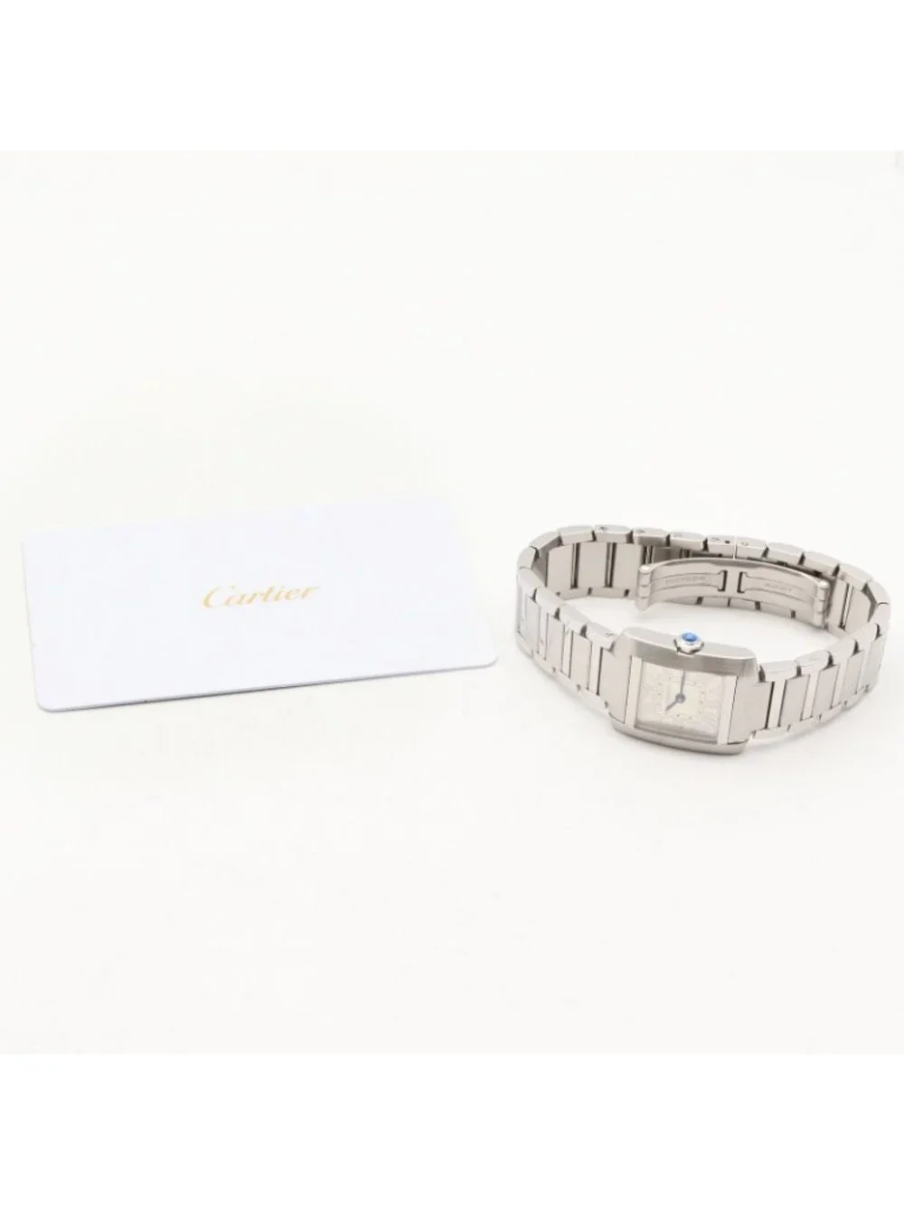 Cartier Watch Tank Francaise SM Silver Stainless Steel